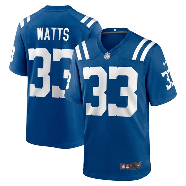 mens nike armani watts royal indianapolis colts player game jersey